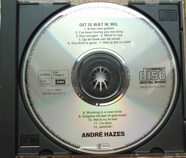 André Hazes : Dit Is Wat Ik Wil (CD, Album)
