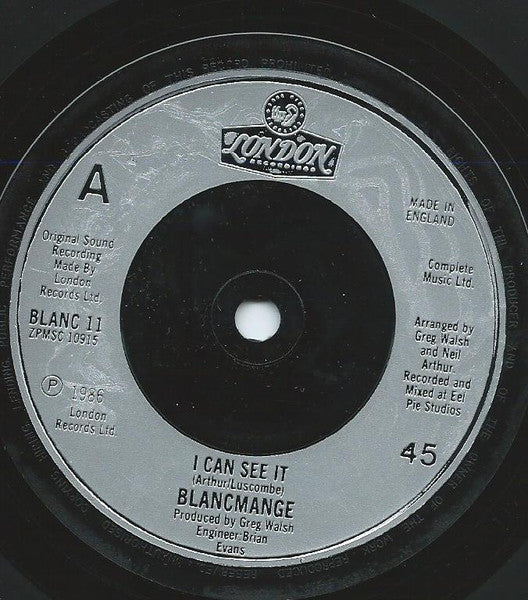 Blancmange : I Can See It (7", Single, Sil)
