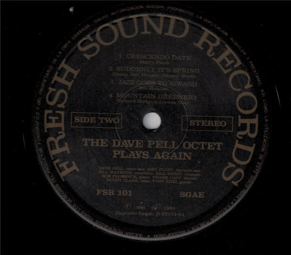 Dave Pell Octet : The Dave Pell Octet Plays Again (LP, Album)