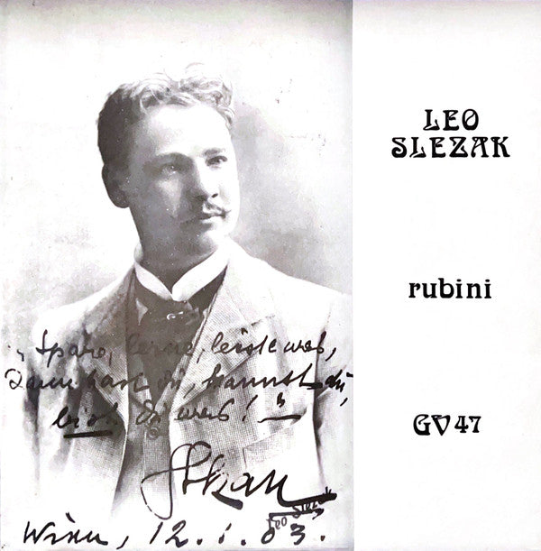 Leo Slezak : Leo Slezak Volume One (LP, Comp)