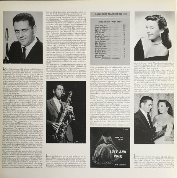 Dave Pell Octet Featuring Lucy Ann Polk : The Dave Pell Octet Plays Burke And Van Heusen (LP, Album, Mono, Ltd, Num, RE, gat)