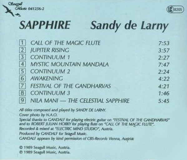 Sandy De Larny : Sapphire (CD, Album)
