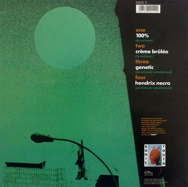 Sonic Youth : 100% (10", Single, Ltd, Num, Ora)
