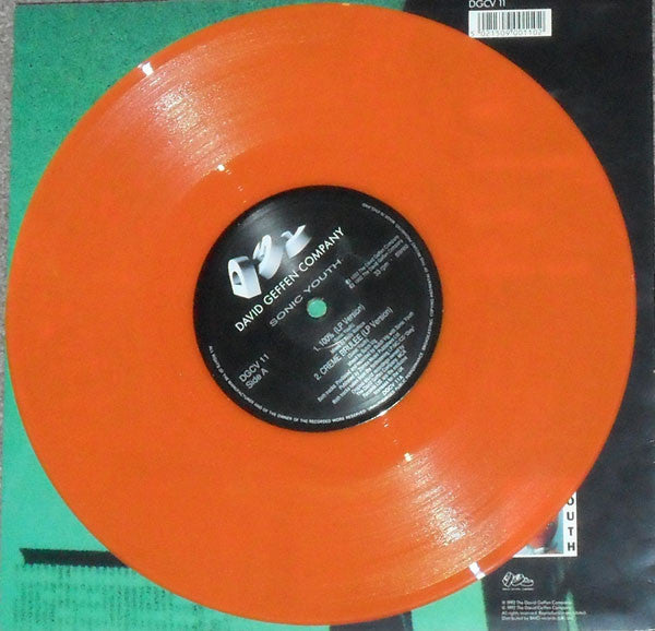 Sonic Youth : 100% (10", Single, Ltd, Num, Ora)