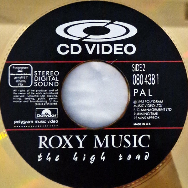 Roxy Music : The High Road (CDV, 12", PAL, CLV)