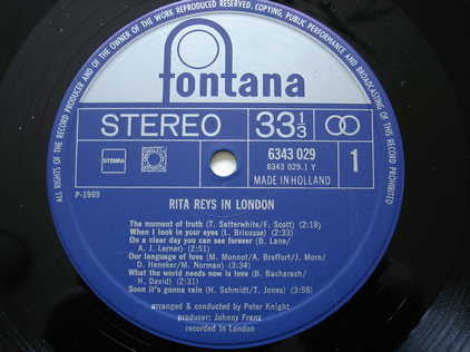 Rita Reys : In London (LP, Album, RE)