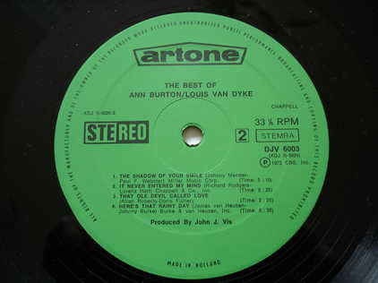 Ann Burton, Louis Van Dyke Trio : Collection (2xLP, Comp)