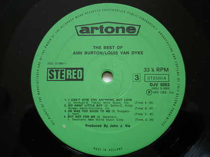 Ann Burton, Louis Van Dyke Trio : Collection (2xLP, Comp)