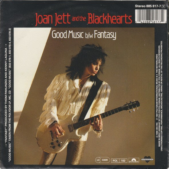 Joan Jett & The Blackhearts : Good Music (7", Single)