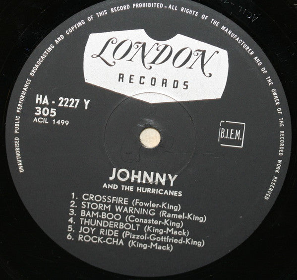 Johnny And The Hurricanes : Johnny And The Hurricanes (LP, Album)