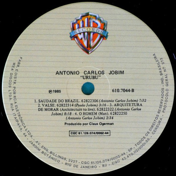 Antonio Carlos Jobim : Urubu (LP, Album, RE, Gat)