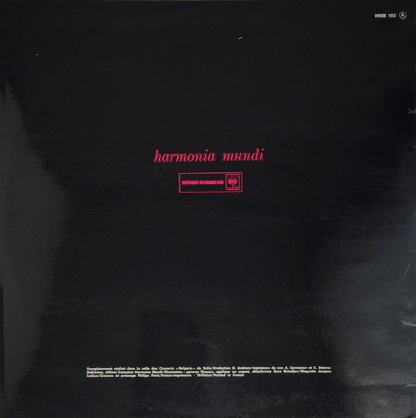Béla Bartók : Divertimento; Cinq Chants; Douze Miniatures (LP, Gat)