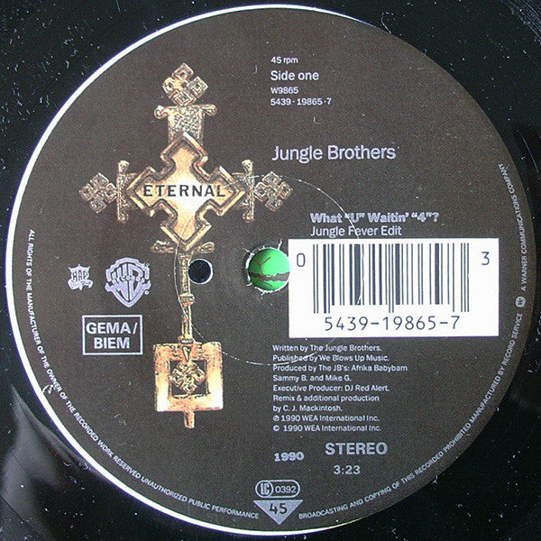 Jungle Brothers : What "U" Waitin' "4"? (7", Single)