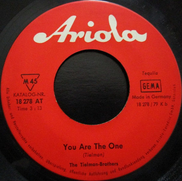 Tielman Brothers : No One But You / You Are The One (7", Single, Mono)