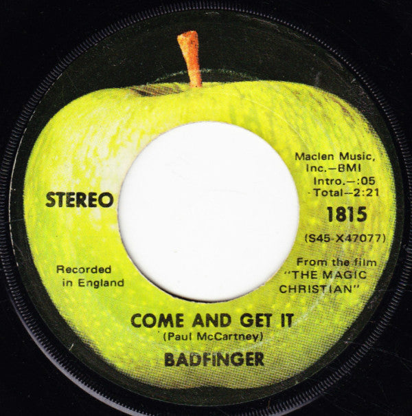 Badfinger : Come And Get It (7", Single, Los)