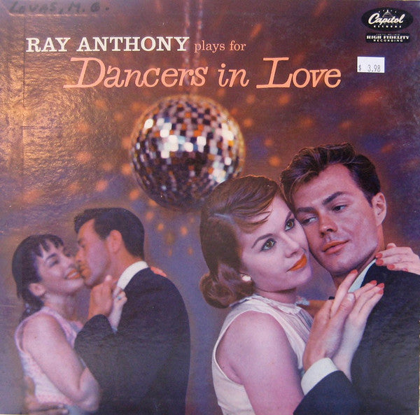 Ray Anthony : Plays For Dancers In Love (LP, Mono)