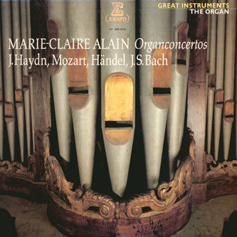 Joseph Haydn, Wolfgang Amadeus Mozart, Georg Friedrich Händel, Johann Sebastian Bach - Marie-Claire Alain : Organconcertos (2xLP, Comp)