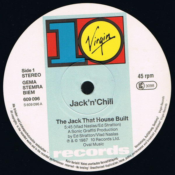 Jack 'N' Chill : The Jack That House Built (12")