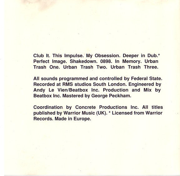 Federal State : N: Euro (CD, Album)