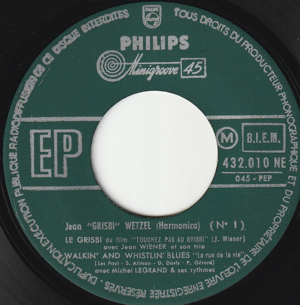 Jean Wetzel : Le Grisbi (7", EP)