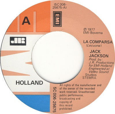 Jack Jackson (2) : La Comparsa / The Tears In Your Eyes (7", Single)