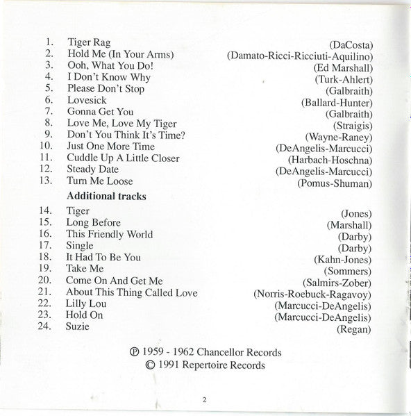 Fabian (6) : Hold That Tiger (CD, Album, RE)