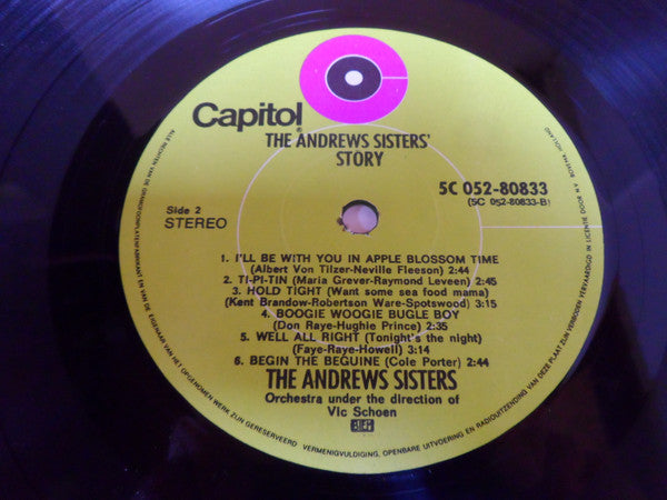 The Andrews Sisters : The Andrews Sisters Story (LP, Comp)