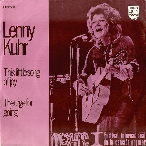 Lenny Kuhr : This Little Song Of Joy (7", Single)