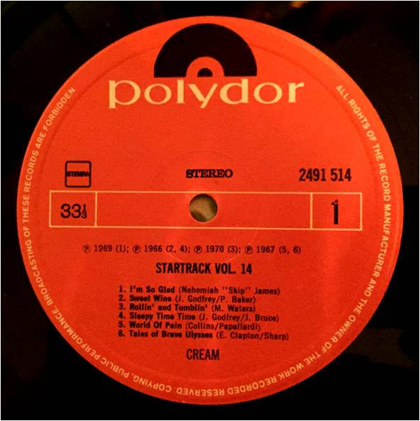 Cream (2) : Startrack Vol. 14 (LP, Comp)