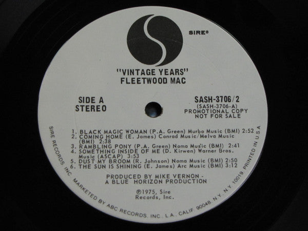 Fleetwood Mac : Vintage Years (2xLP, Comp, Promo)