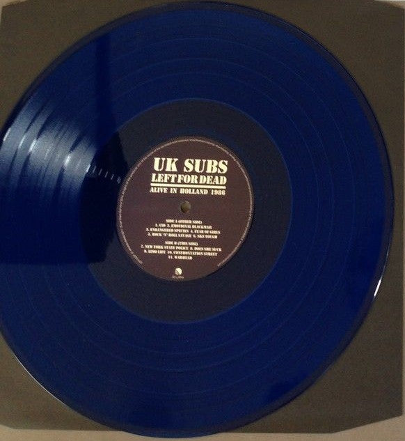 UK Subs : Left For Dead: Alive In Holland 1986 (2xLP, RE, Blu)