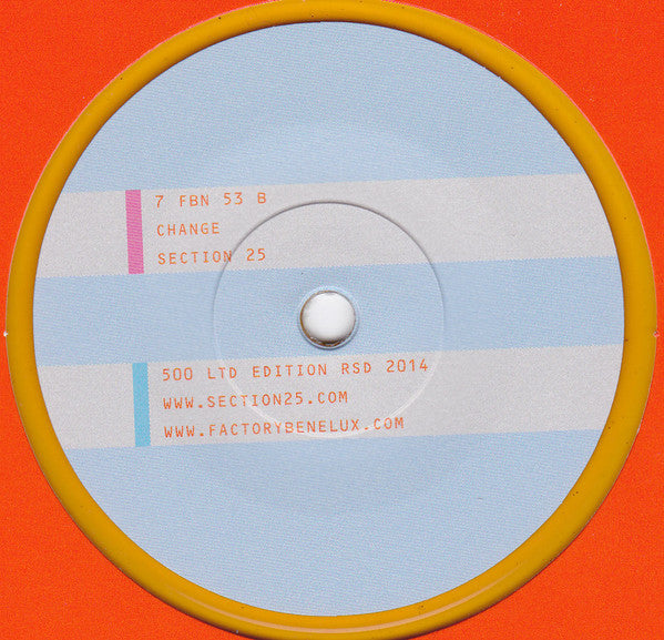 Section 25 : Reflection (Young Image) (7", RSD, Single, Ltd, Ora)