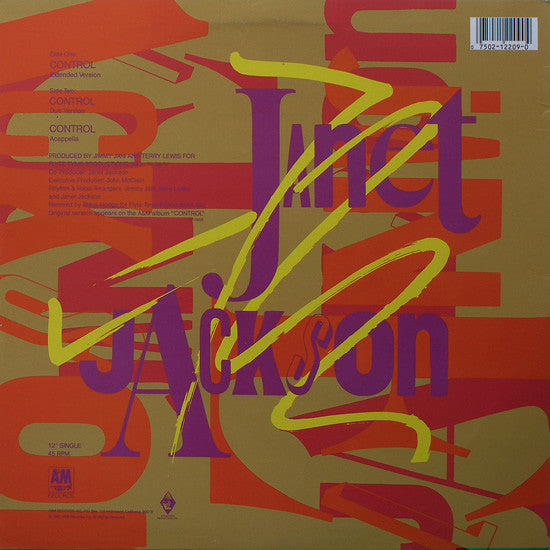 Janet Jackson : Control (12", Single)