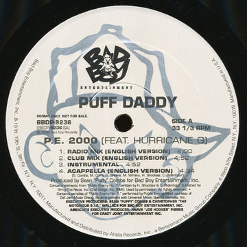 Puff Daddy : P. E. 2000 (12", Promo)