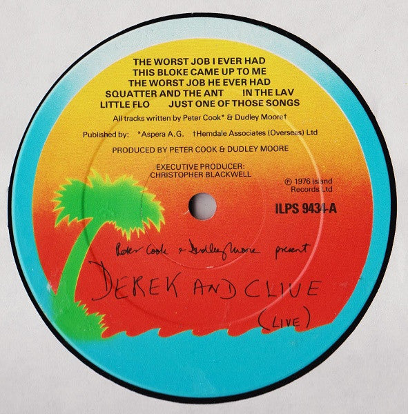 Peter Cook & Dudley Moore Present Derek & Clive : (Live) (LP, Album)