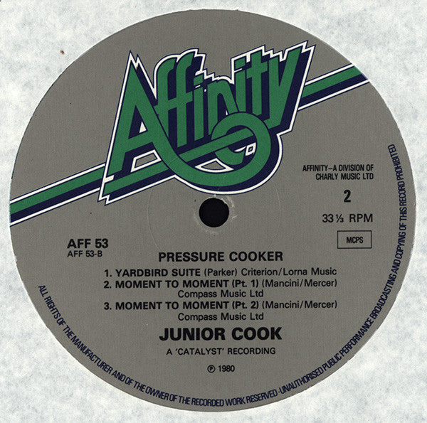 Junior Cook : Pressure Cooker (LP, Album)