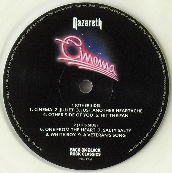 Nazareth (2) : Cinema (LP, Album, Ltd, RE, Cle)
