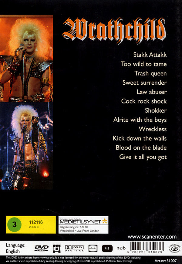 Wrathchild : Live From London (DVD-V, Multichannel)