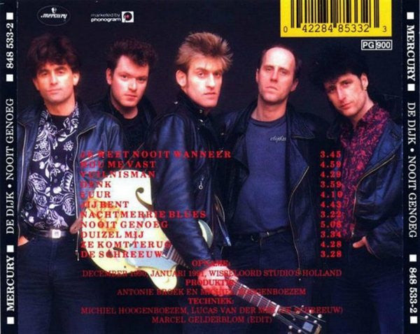 De Dijk : Nooit Genoeg (CD, Album)