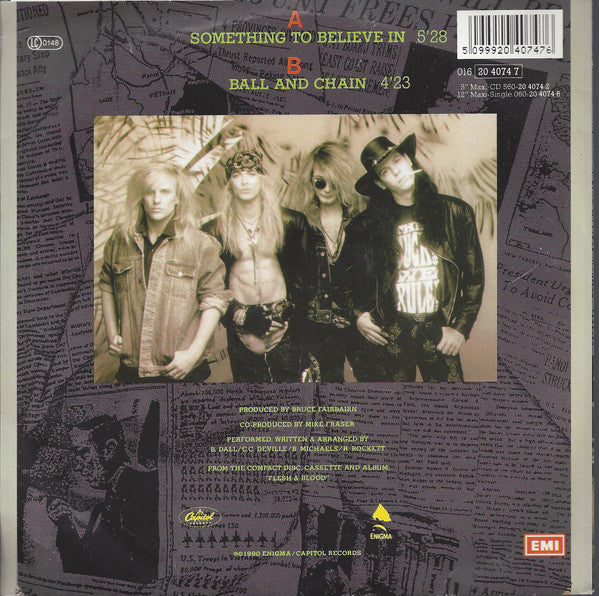 Poison (3) : Something To Believe In (7", Single)