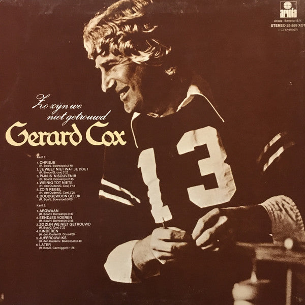 Gerard Cox : Zo Zijn We Niet Getrouwd (LP, Album)