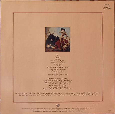 Ry Cooder : Borderline (LP, Album, RE)
