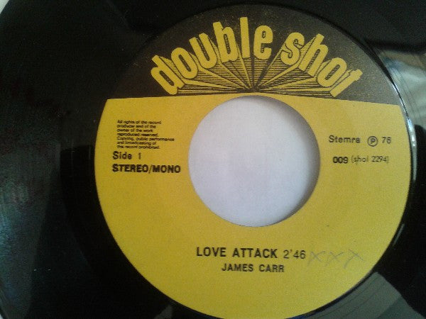 James Carr / Timmy Willis : Love Attack / Easy As Saying 1-2-3 (7", Single)