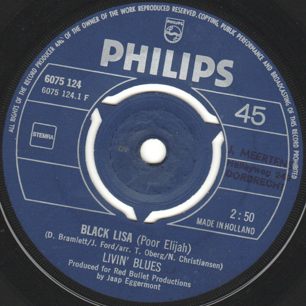 Livin' Blues : Black Lisa (7", Single)