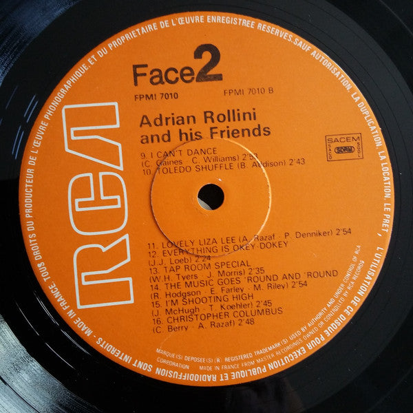 Adrian Rollini With Albert Nicholas : Volume 1 - Tap Room Special (LP, Comp)