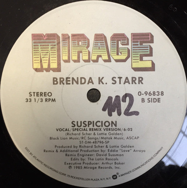 Brenda K. Starr : Suspicion (12")
