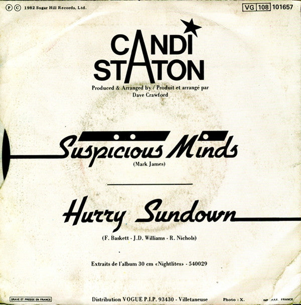 Candi Staton : Suspicious Minds (7")