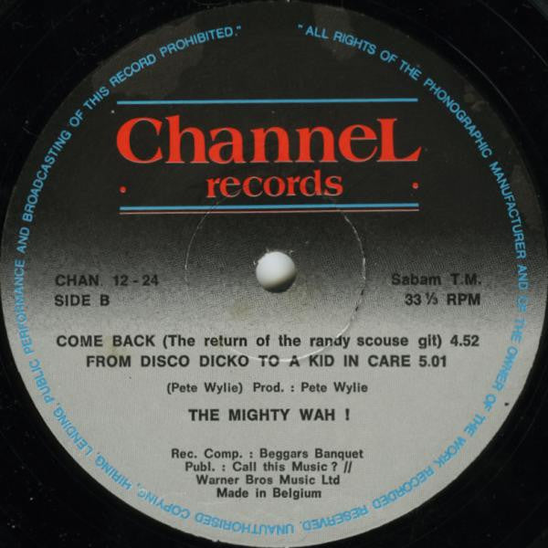 Wah! : Come Back (12", Single)