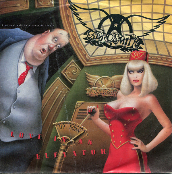Aerosmith : Love In An Elevator (7", Single, Sma)