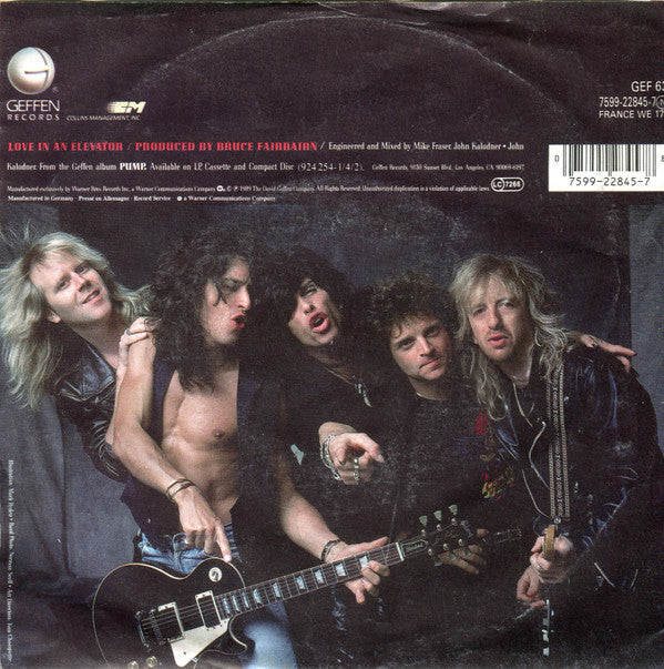 Aerosmith : Love In An Elevator (7", Single, Sma)